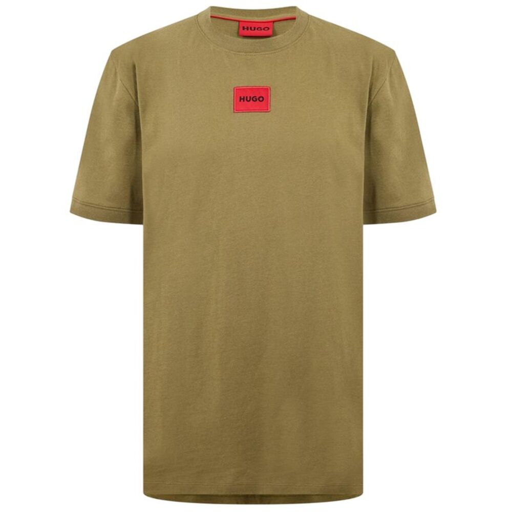 Hugo Mens Diragolino Chest Logo T-Shirt / Green